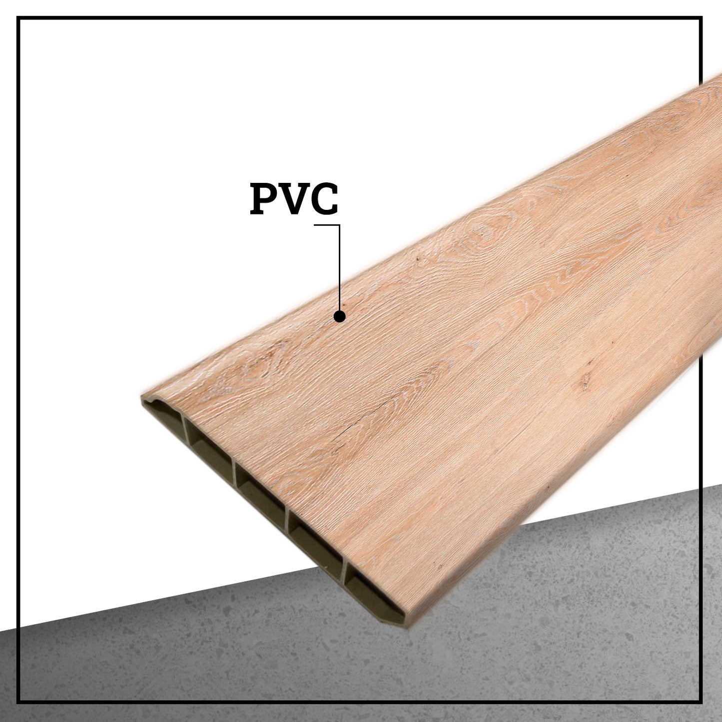 Guardapolvo PVC HOGA 2mt x 80mm Arena