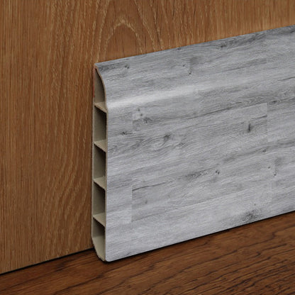 Guardapolvo PVC HOGA 2mt x 80mm Gris Londres
