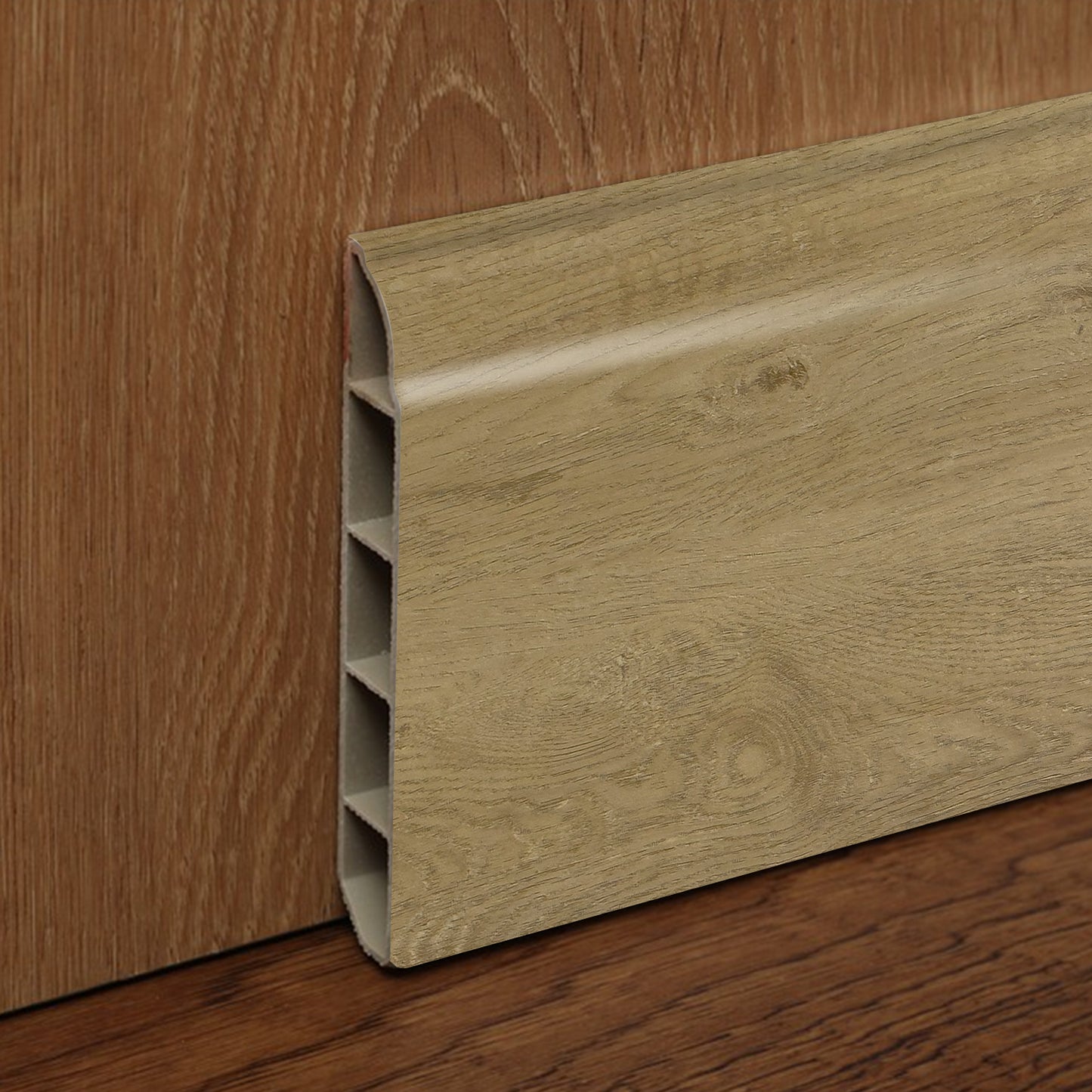 Guardapolvo Pvc Hoga 2Mt x 80mm Abedul