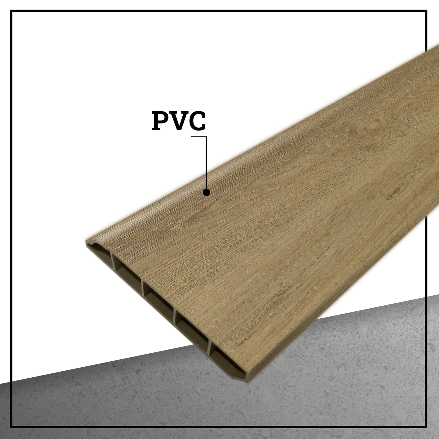 Pack 10 Unidades Guardapolvo PVC HOGA 2mt x 80mm Abedul