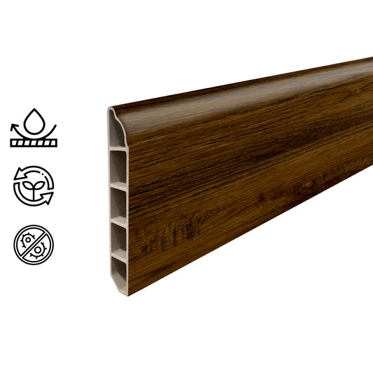 Guardapolvo Pvc Hoga 2Mt x 80mm Café