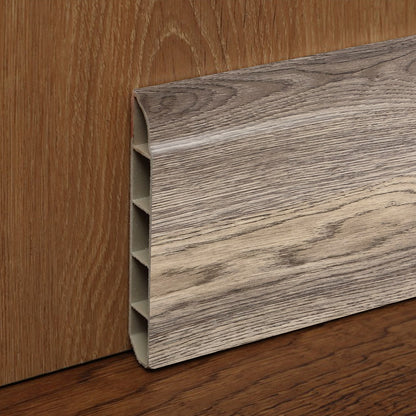 Guardapolvo Pvc Hoga 2Mt x 80mm Gris Grafito