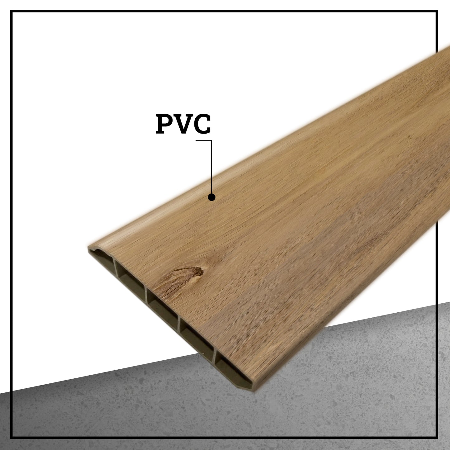 Pack 10 Unidades Guardapolvo PVC HOGA 2mt x 80mm Castaño