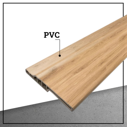Guardapolvo Pvc Hoga 2Mt x 90mm Roble Suave