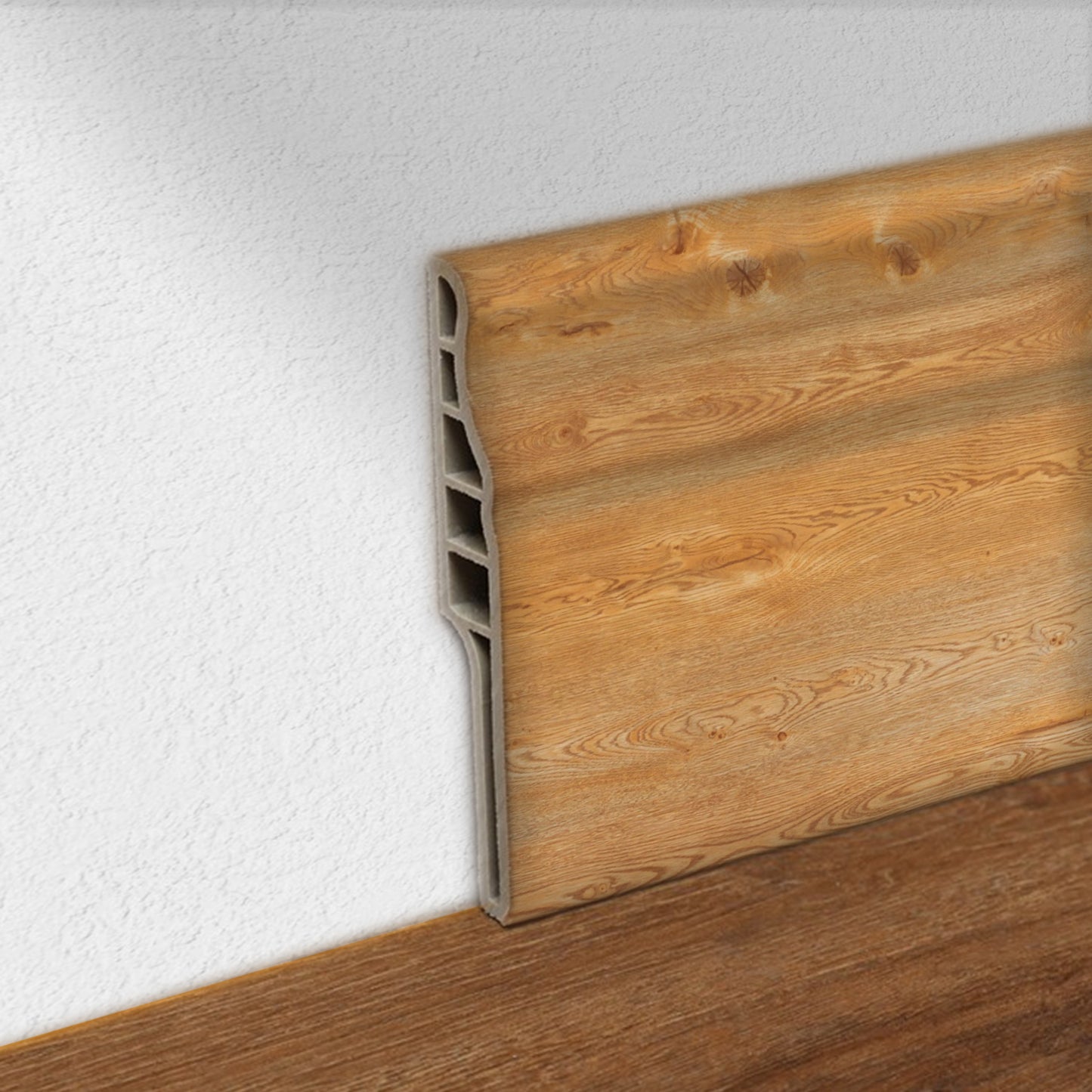 Guardapolvo Pvc Hoga 2Mt x 90mm Bamboo