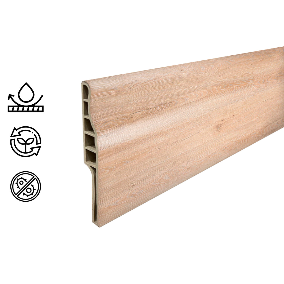 Guardapolvo Pvc Hoga 2Mt x 90mm Arena