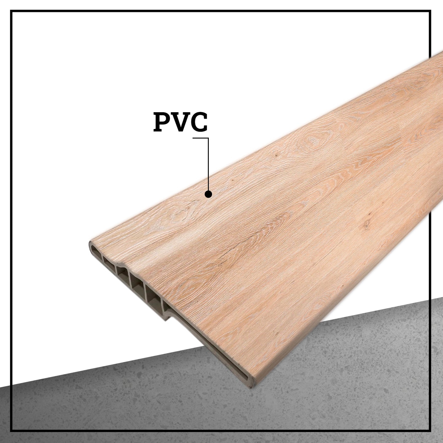 Guardapolvo PVC HOGA 2mt x 80mm Arena