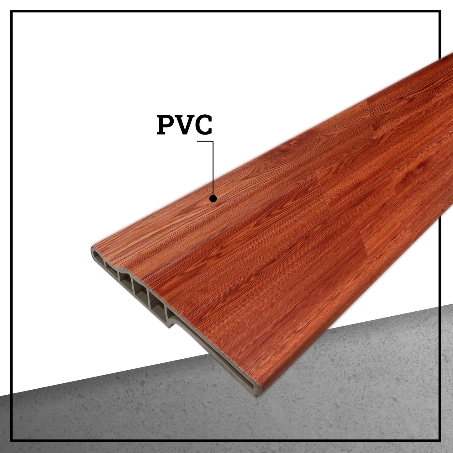 Guardapolvo PVC HOGA 2mt x 90mm Cedro