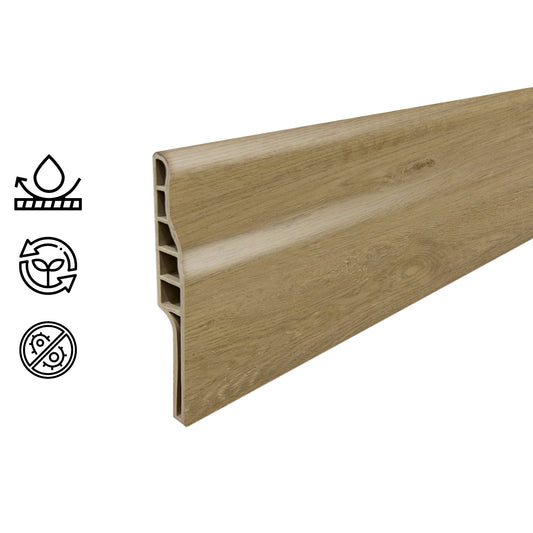 Guardapolvo Pvc Hoga 2Mt x 90mm Abedul