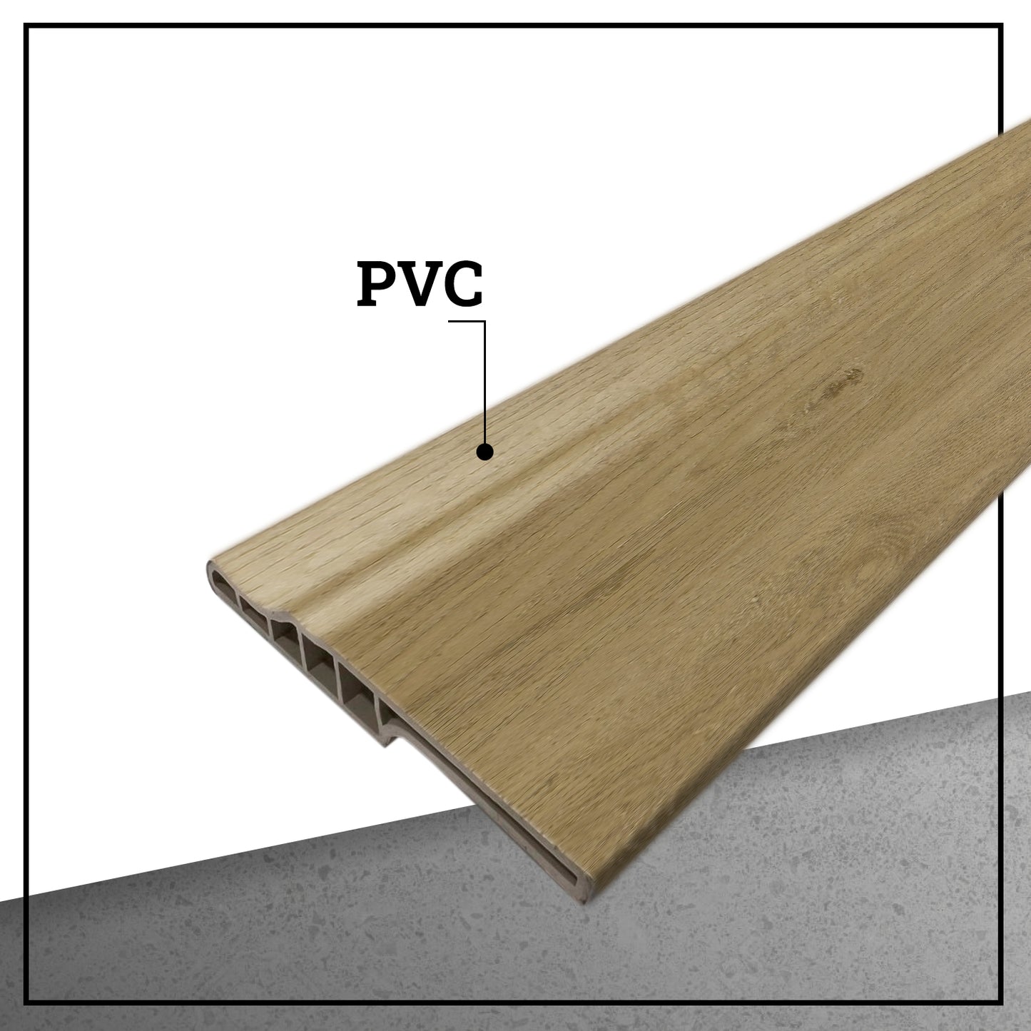 Guardapolvo Pvc Hoga 2Mt x 90mm Abedul