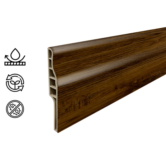 Guardapolvo Pvc Hoga 2Mt x 90mm Café