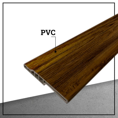 Guardapolvo Pvc Hoga 2Mt x 90mm Café