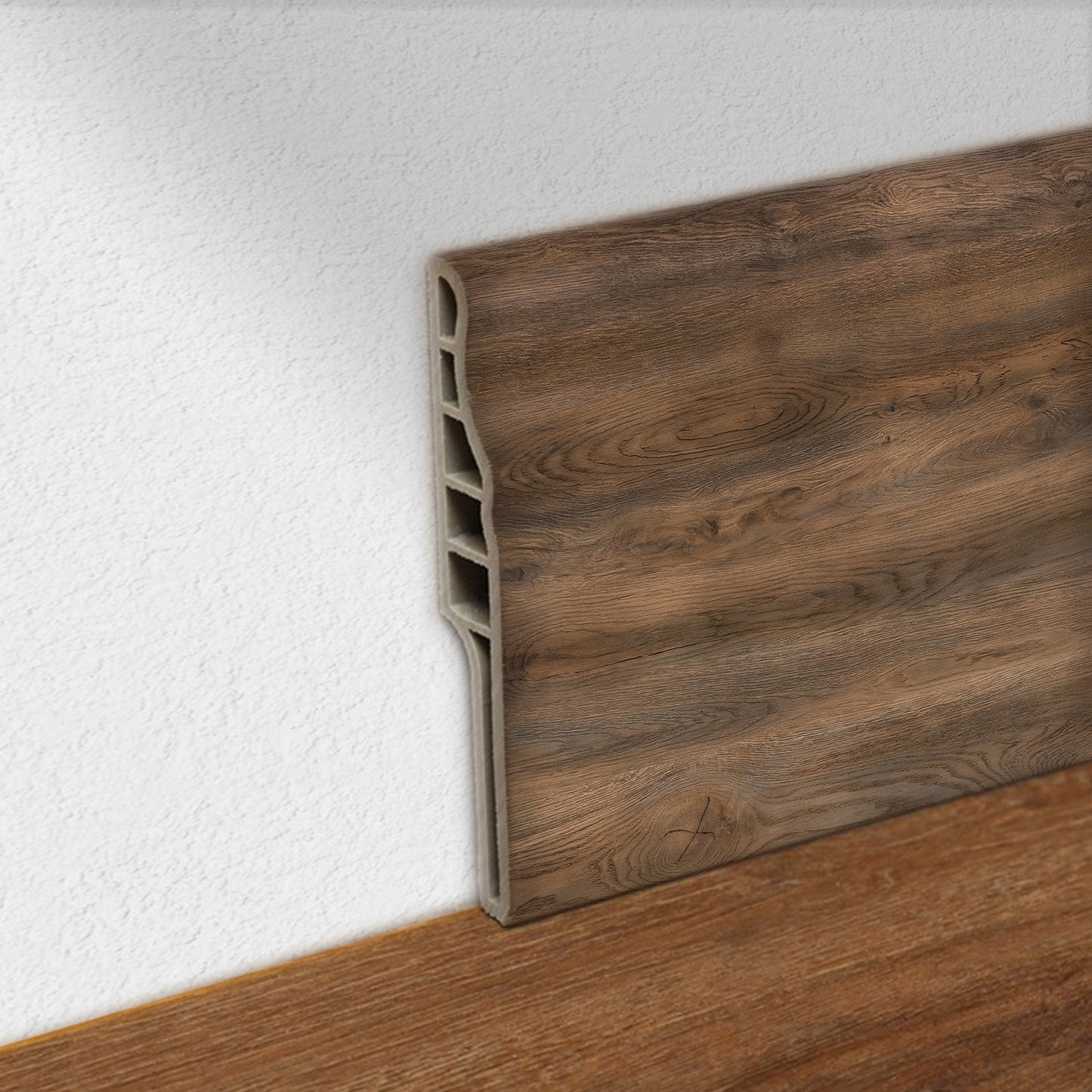 Guardapolvo Pvc Hoga 2Mt x 90mm Tabaco