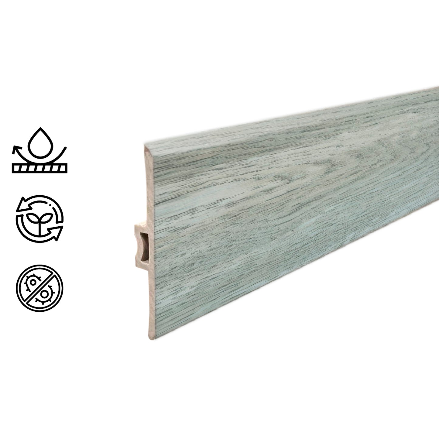 Moldura T Pvc Hoga 2Mt x 45mm Beige Milan