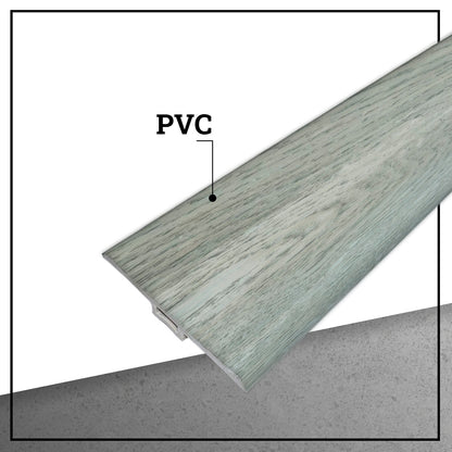 Moldura T Pvc Hoga 2Mt x 45mm Beige Milan