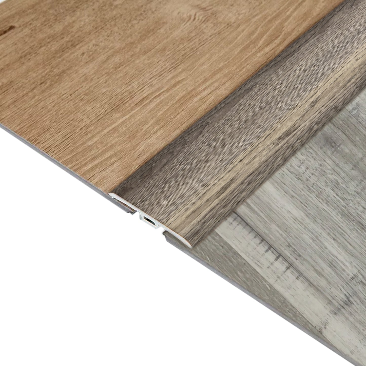 Moldura T Pvc Hoga 2Mt x 45mm Gris Grafito