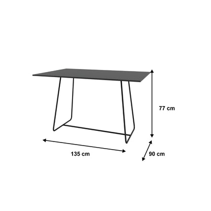 Mesa de Comedor 135x90 Nova Negro