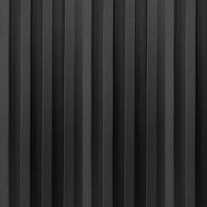 Panel Pvc Revestimiento Muros y Cielos 2,6mt X 16cm X 24mm Negro