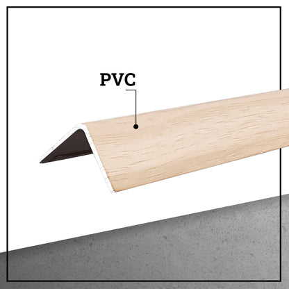Perfil Angulo Terminación Wall Panel 30mm X 2,9mt Café Claro