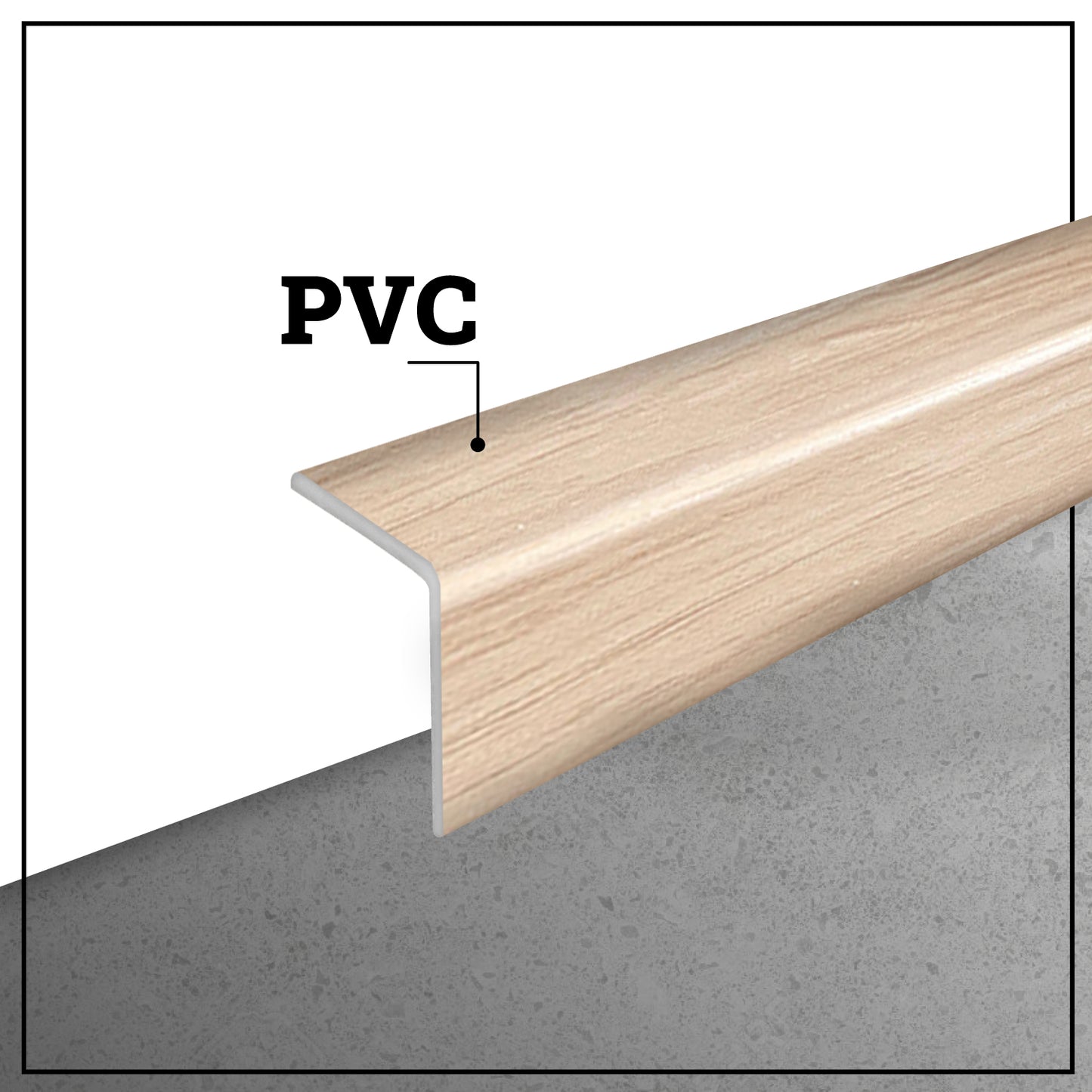 Pack 2unds Perfil Angulo Terminación Wall Panel 30mm x 2,9Mt Café Claro