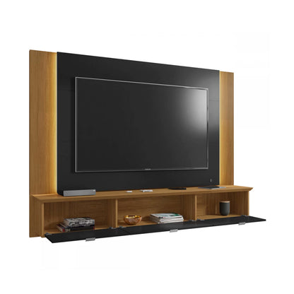 Panel Rack Tv 70" Qatar Negro Canela