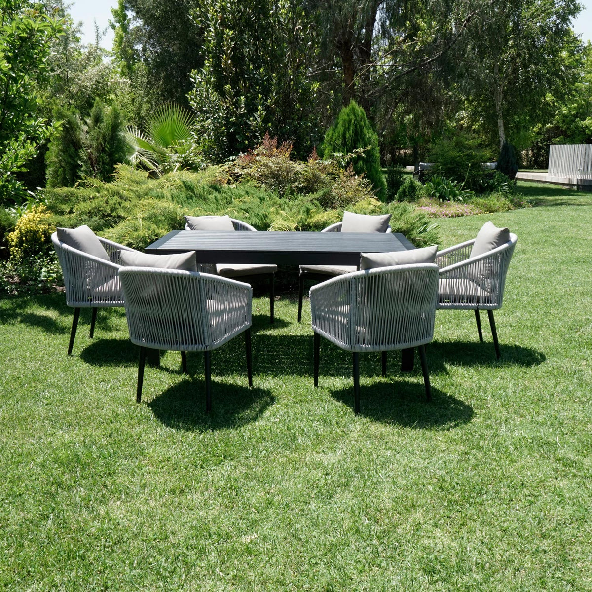 Juego De Jardín Terraza Living 5 Tagula Midtown - Gris / Tamaño Único