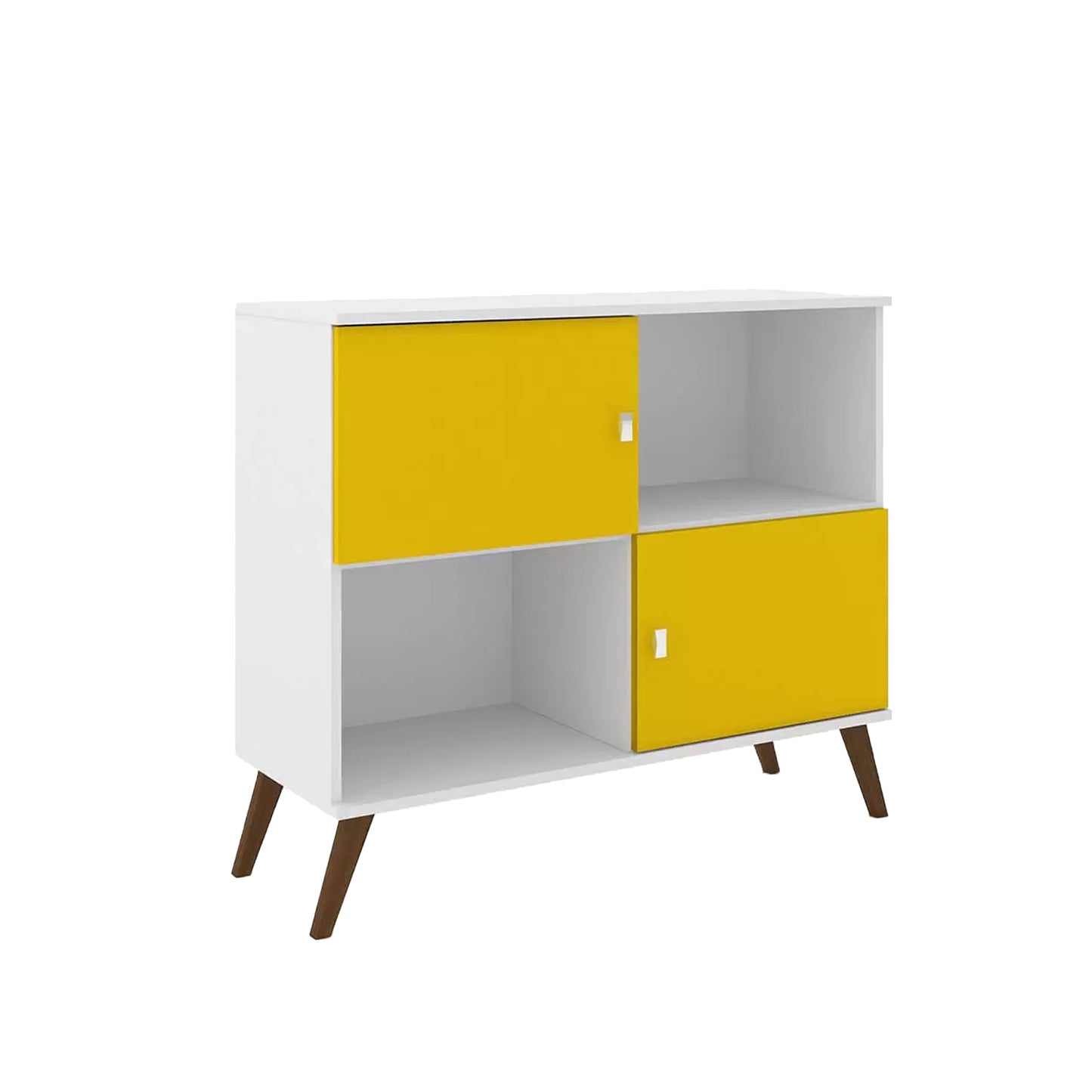 Rack Tv 42" Alto Blanco Amarillo