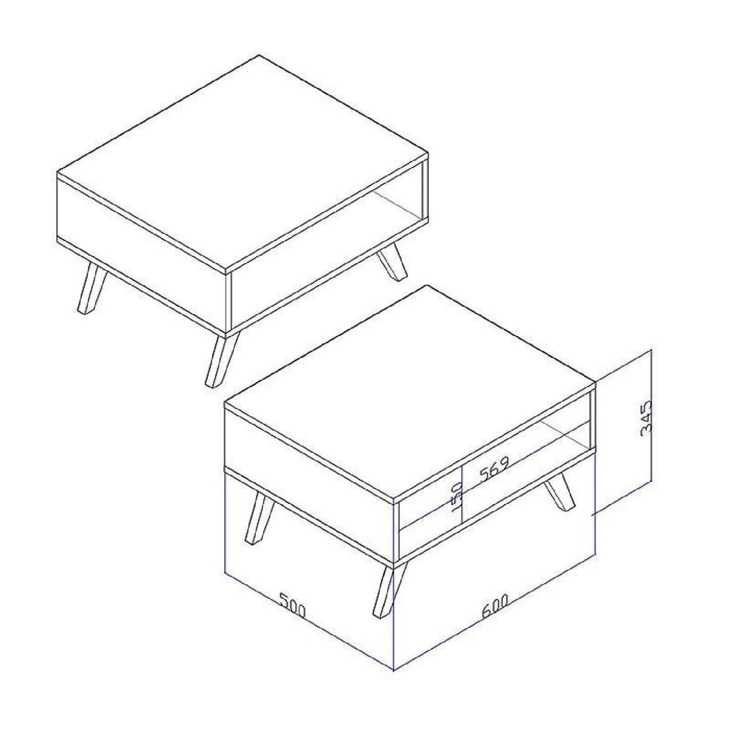 Mesa de Centro Espacios Blanco