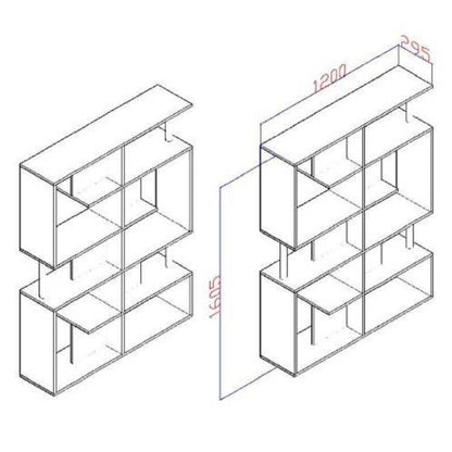 Estante Zigzag Oliva