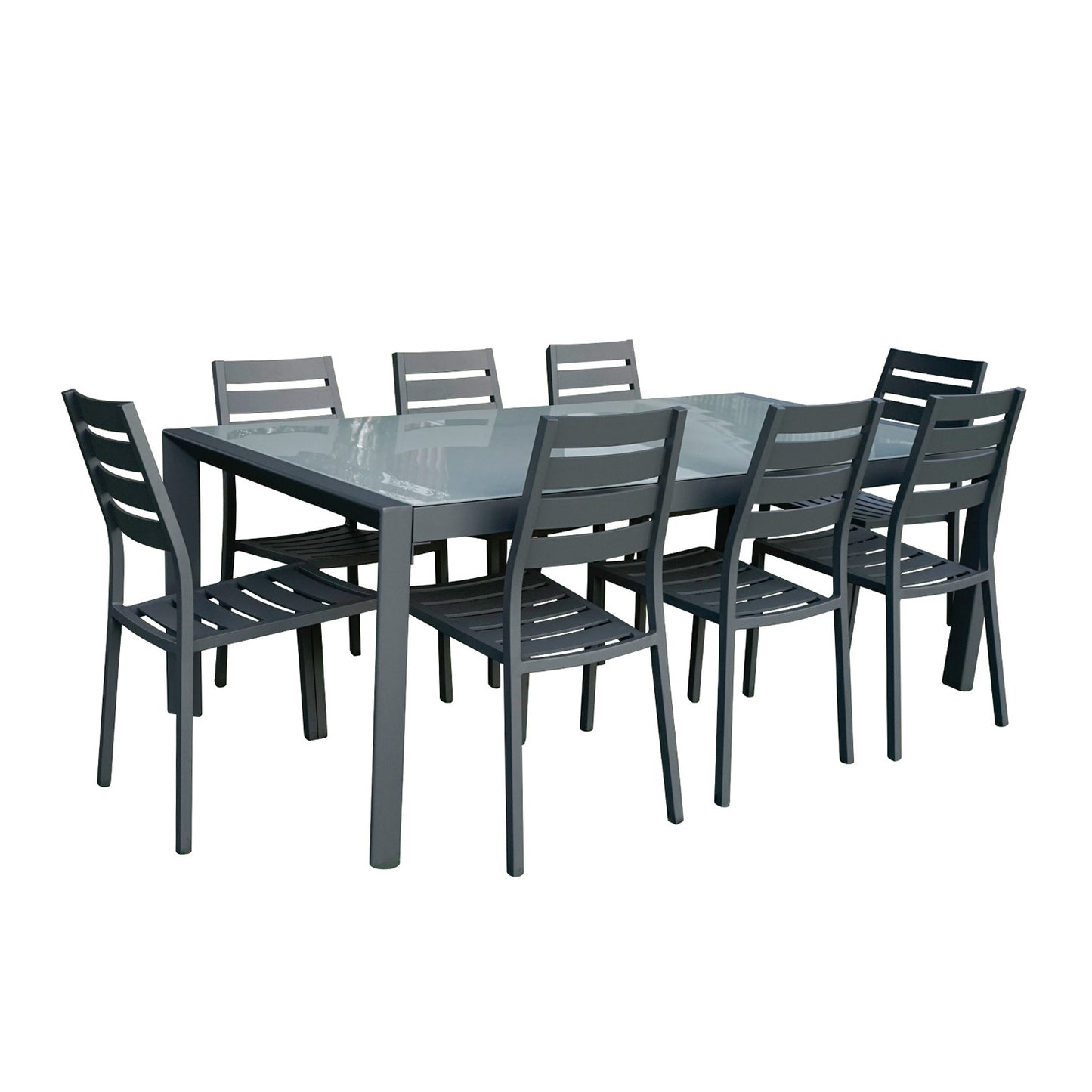 Juego de Terraza Comedor Niza Gris Light