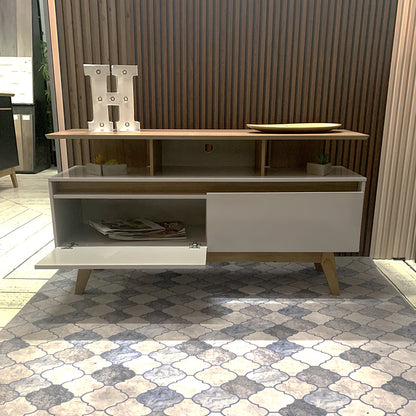 Rack Tv 50" Rubí 1.2 Canela Blanco Invierno