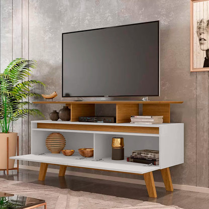 Rack Tv 50" Rubí 1.2 Canela Blanco Invierno