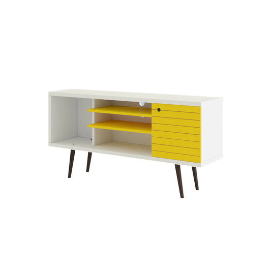 Rack Tv 55" Safira Blanco Amarillo