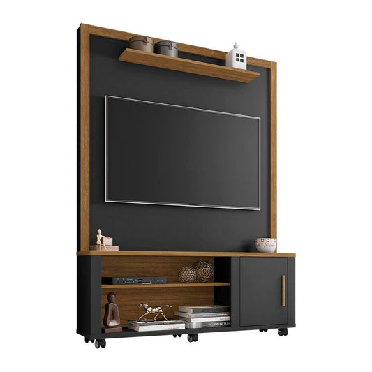 Centro de Entretenimiento Rack Tv 55" Smart Negro Canela