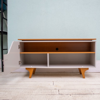 Rack Tv 50" Valencia Blanco Invierno Natural