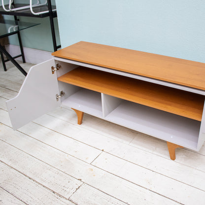 Rack Tv 50" Valencia Blanco Invierno Natural