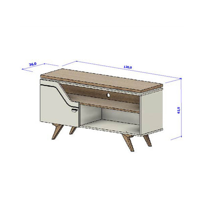 Rack Tv 50" Valencia Negro Natural