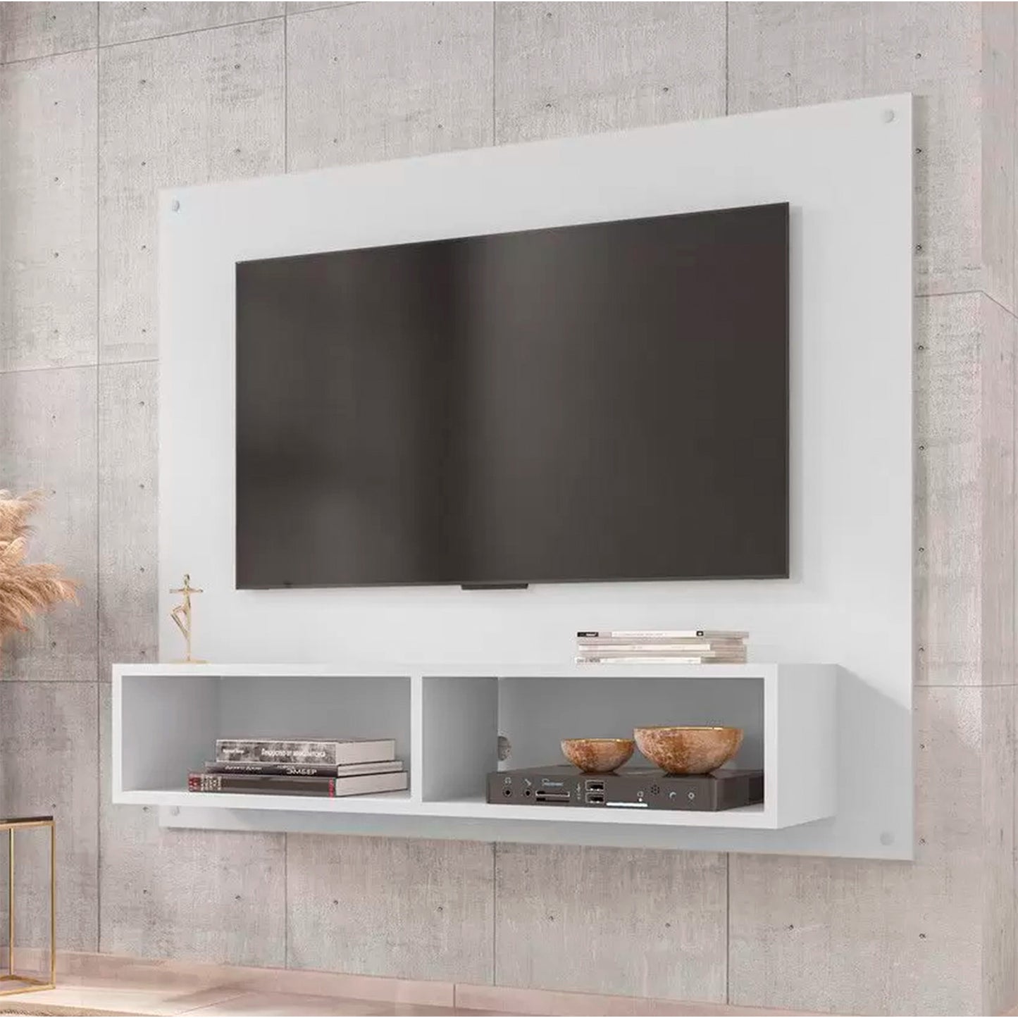 Panel Rack Tv 42" Viena Blanco