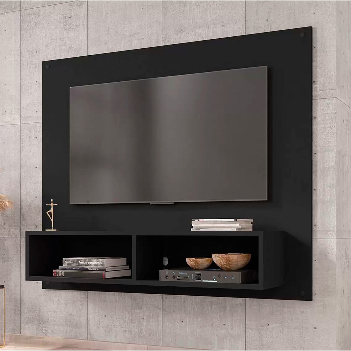 Panel Rack Tv 42" Viena Negro