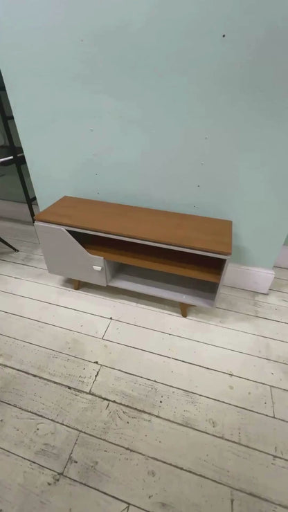 Rack Tv 50" Valencia Blanco Invierno Natural