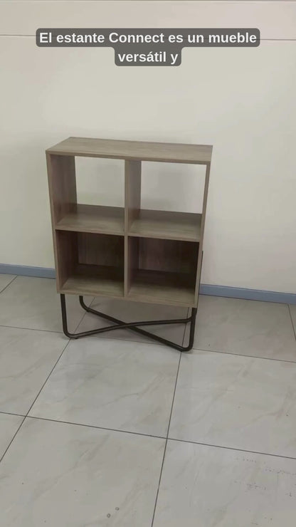 Estante 2 Niveles Connect Legno Negro Mate
