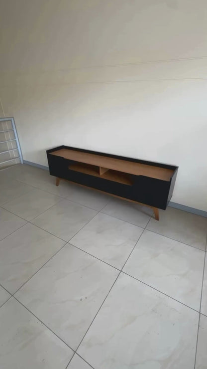 Rack Tv 70" Florencia Negro Natural